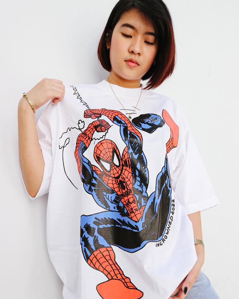 CREWNECK SHIRT™ - SPIDERMAN - WHITE