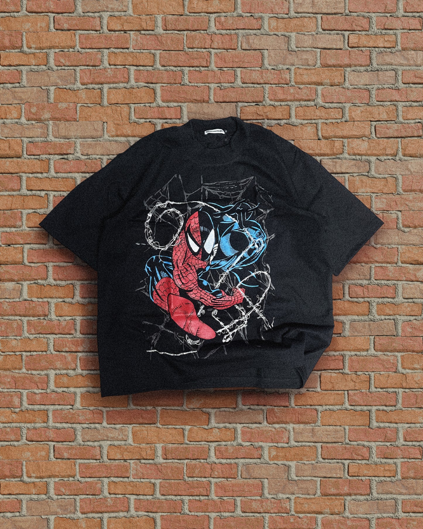 CREWNECK SHIRT - SPIDERMAN SYMBIOTE - BLACK