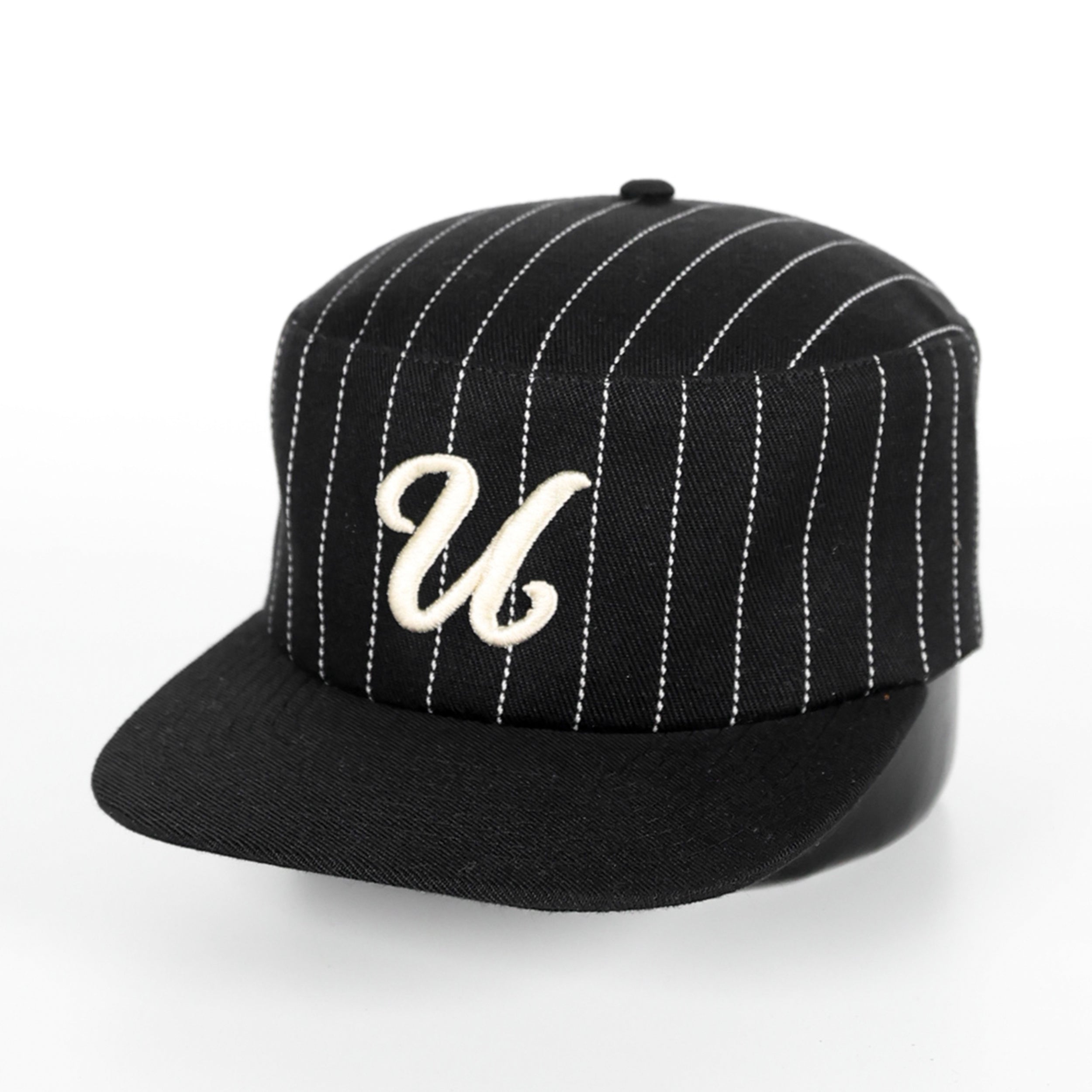 PILLBOX HAT - PINSTRIPES (BLACK) – Uncrowned