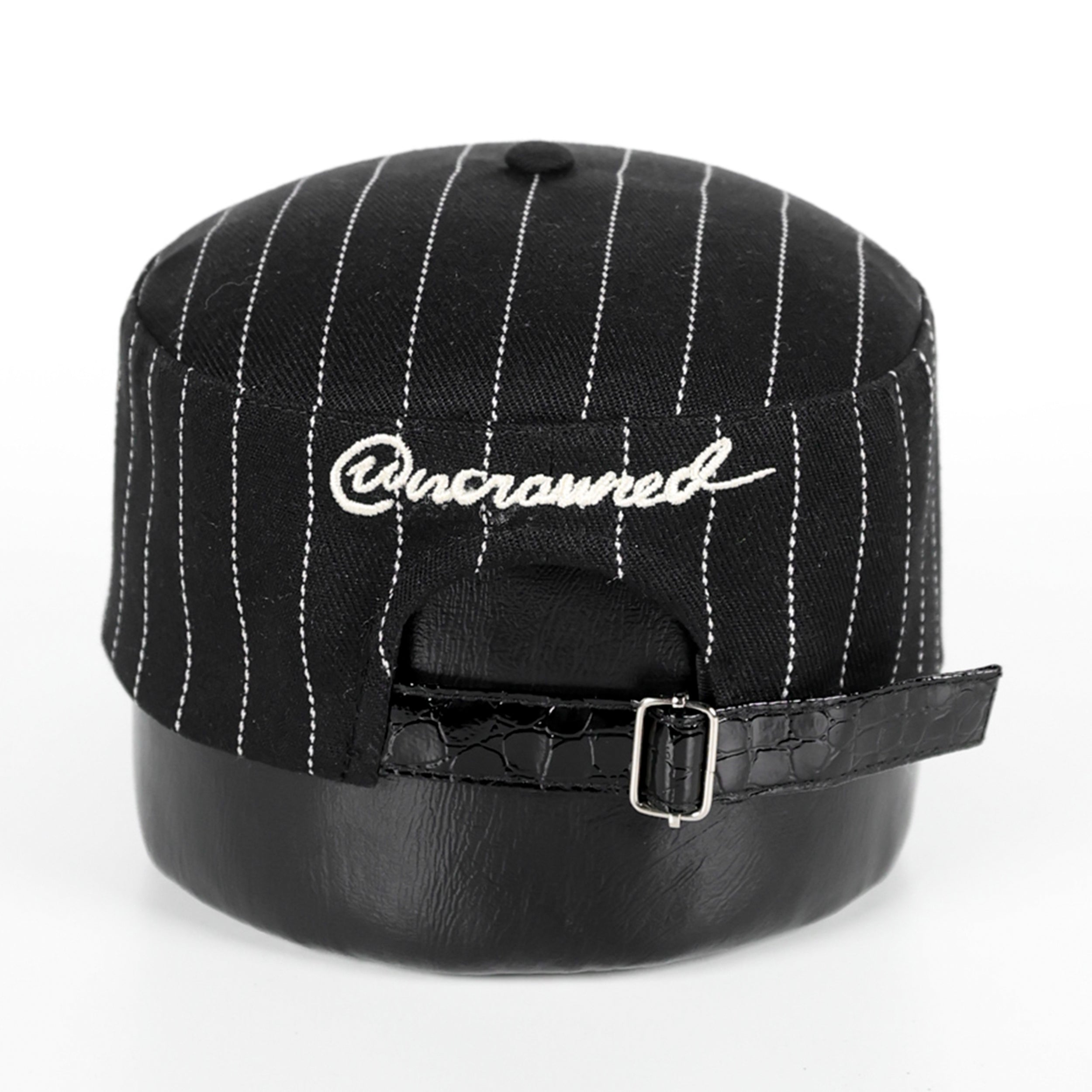 PILLBOX HAT - PINSTRIPES (BLACK) – Uncrowned
