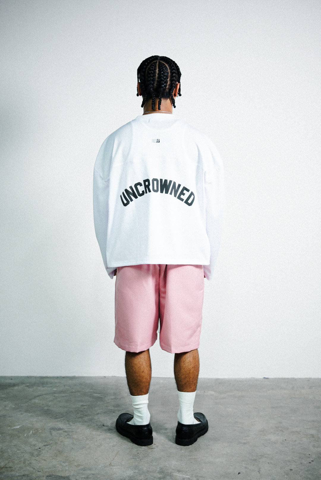 MESH L/S JERSEY T - SHIRT - WHITE