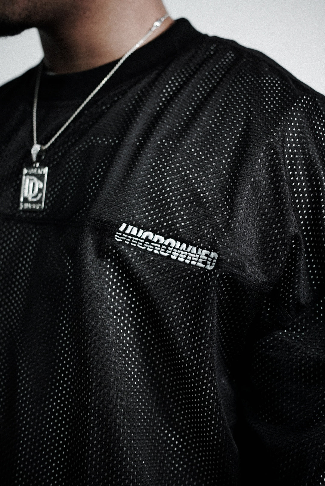 MESH SS JERSEY T - SHIRT - BLACK