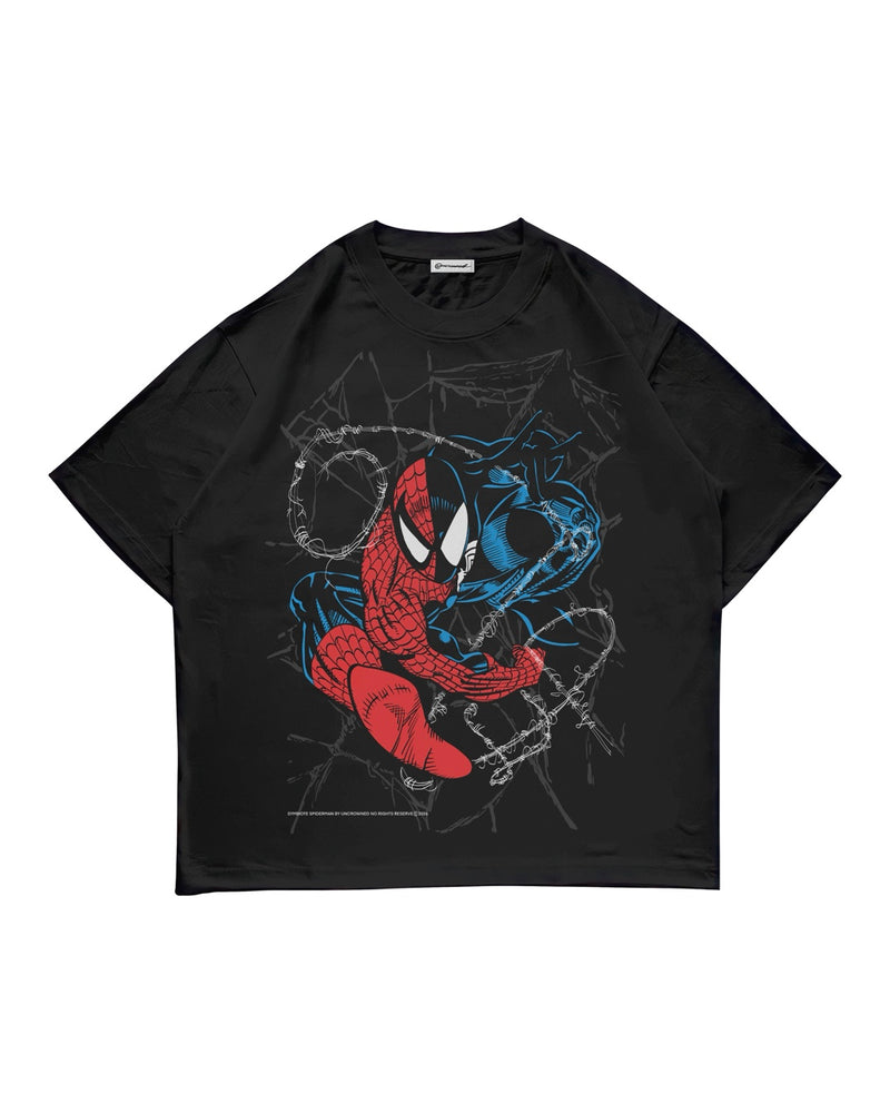 CREWNECK SHIRT - SPIDERMAN SYMBIOTE - BLACK