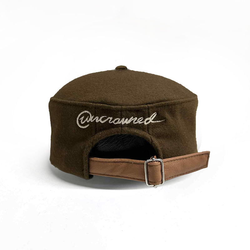 PILLBOX HAT - OXFORD BROWN