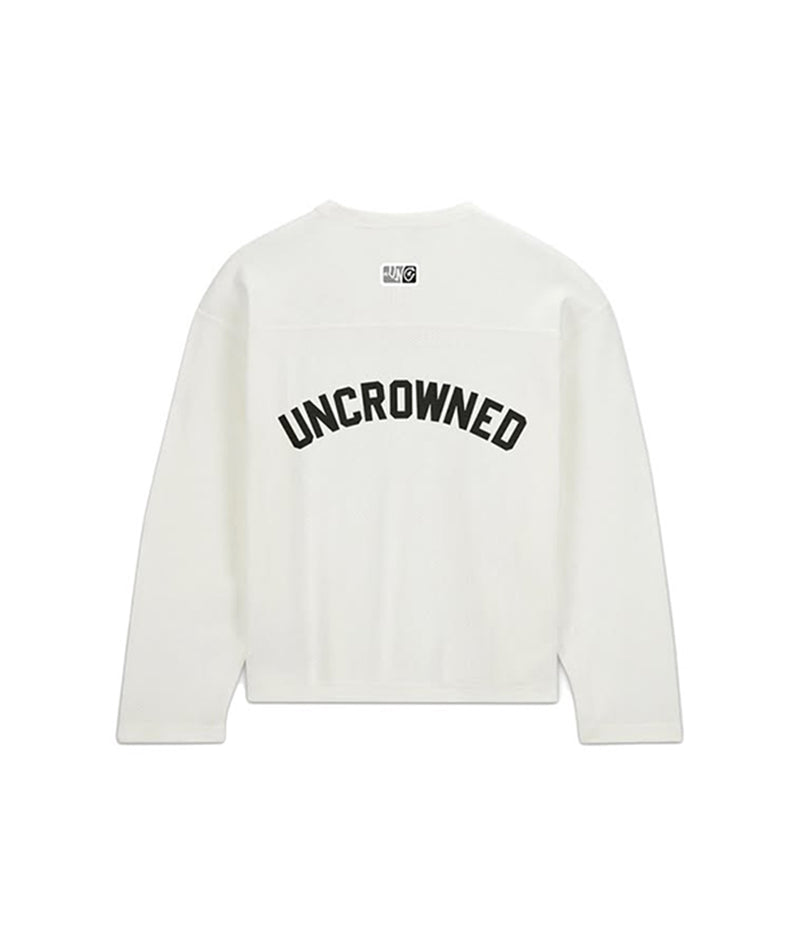 MESH L/S JERSEY T - SHIRT - WHITE