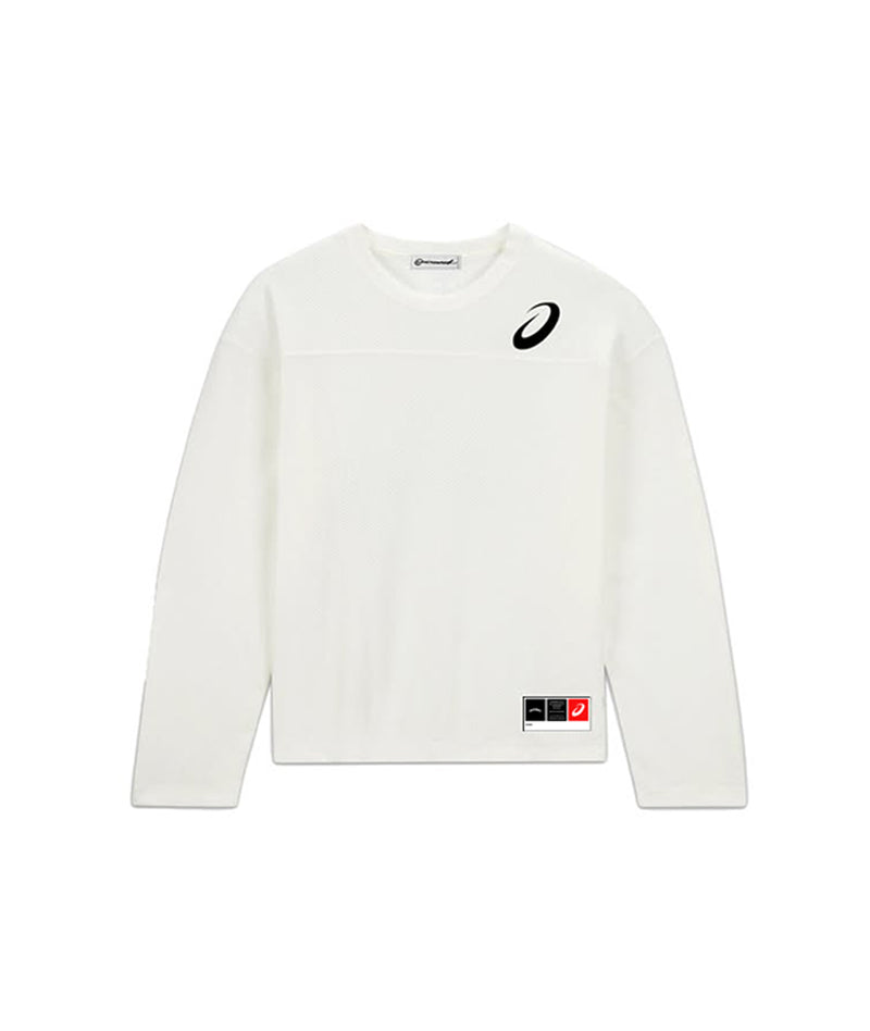 MESH L/S JERSEY T - SHIRT - WHITE