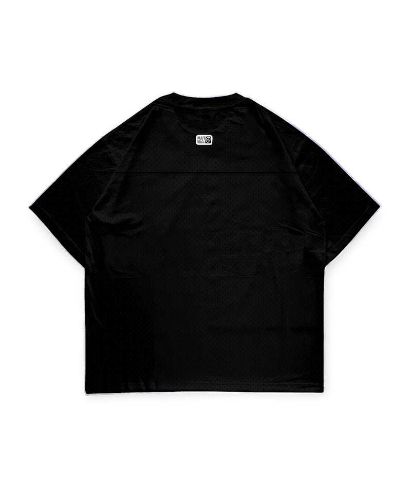 MESH SS JERSEY T - SHIRT - BLACK